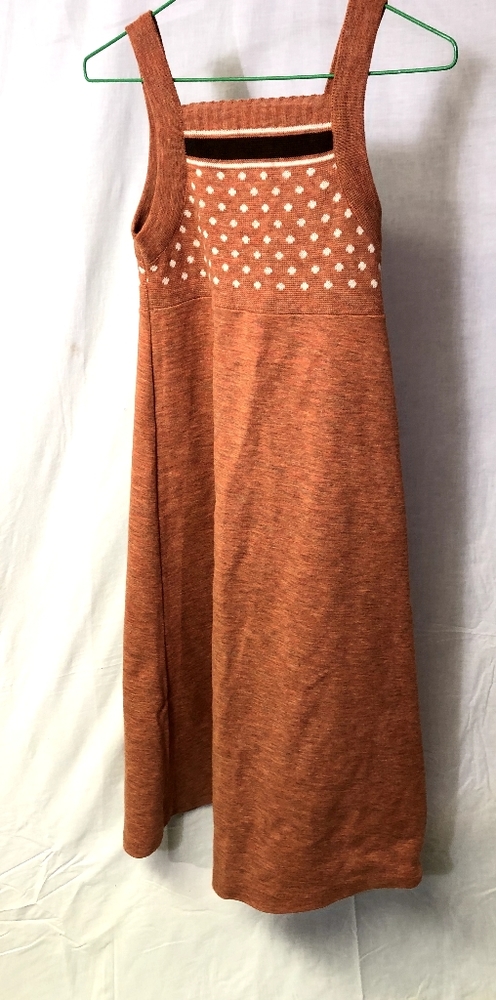 Vintage 70's knit sleeveless sweater dress